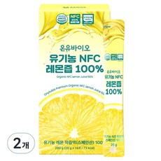 ONYOUBIO 西班牙產NFC檸檬汁隨身包 14條入, 2個, 280g