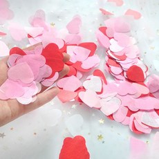 PARTYSHOW 心形紙花 2.5cm 200g, 混合愛心, 1包