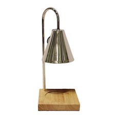 原木融蠟燈 定時+調光款 奢華金 尺寸:15*15*38cm, 金屬+原木, 奢華金原木