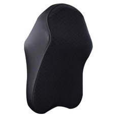 德利生活 汽車記憶棉舒適靠枕 零壓力舒適護頸, 黑色, 1個