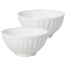 SSUEIM 溫和糖果色麵碗, 白色, 2個