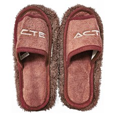 ACTE 초극세사 청소슬리퍼, 1개, 브라운