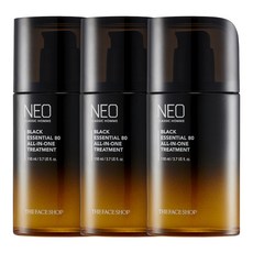 THE FACE SHOP 菲詩小舖 Neo Classic Homme Black Essential 80 多效合一護理液, 110ml, 3個