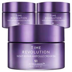 미샤 타임 레볼루션 나이트 리페어 앰플 크림 5X, 50ml, 3개