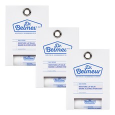 THE FACE SHOP 菲詩小舖 貝爾默博士日常修護潤唇膏, 混合色, 4g, 3個