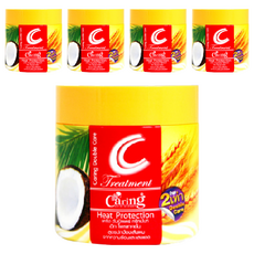 케어링 코코넛 밀 Heat protection 헤어 트리트먼트 여행용, 100ml, 5개