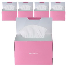 바닐라코 쏙쏙 페이셜 티슈 화장솜, 100매입, 5개