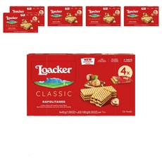 Loacker 萊佳哈斯 威化夾心酥 巧克力榛果口味, 180g, 6盒