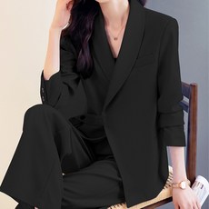 페이퍼먼츠 정장 절제라인 시티 스트랩 버튼 자켓 + 빈티지 팬츠 세트 06280