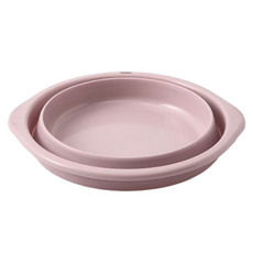 Wonine 攜帶式多用途折疊臉盆 中, 粉紅色, 1個