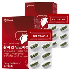 휴온스 활력 칸 밀크씨슬, 30정, 2박스