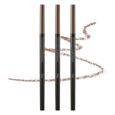 THE FACE SHOP 菲詩小舖 fmgt Browmaster 纖細眉筆, 03 努迪布朗, 3個