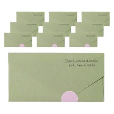 헬로우모리스 땡큐용돈봉투, 올리브, 10개
