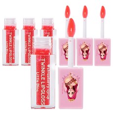 Little Bling Secret Jouju Star Goddess Twinkle 兒童唇彩 3ml, 閃爍, 4個