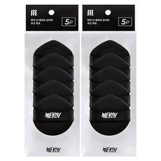 MERZY 薄氣墊粉撲 5個入, 2個, 黑色