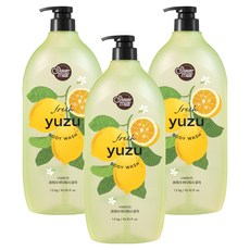 Shower mate 新鮮沐浴乳 柚子, 1.2kg, 3個