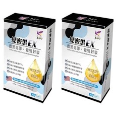 東華堂 髮密黑EX 健髮對策 - 滋養髮根 烏黑亮麗, 30顆, 500mg, 2盒