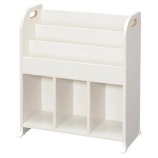 IRIS OHYAMA 愛麗思歐雅瑪 童心繪本架 ER-6030, 白色, 3層, 1個