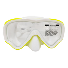 ButterFly Fish 蝴蝶魚 兒童潛水面鏡 MKC2202 附收納盒, 14.8 x 6cm, 黃色