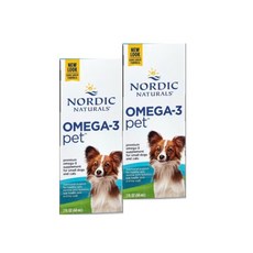 Nordic Naturals 寵物魚油 Omega-3 Pet 貓與小型犬適用, 60ml, 健康護理, 2瓶