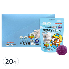 BeBeMorin Pororo 成長隊長 葡萄味鈣質軟糖, 12顆, 20個, 39.6g