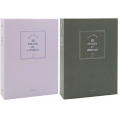 B fancy 拍立得相冊 2入, 薰衣草，黑色, 40張