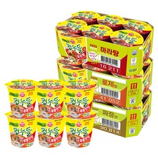 오뚜기 컵누들 마라탕 44.7g 6p + 로제맛 49.8g 6p + 짜장맛 40.5g 6p +매콤한맛 37.8g 6p, 1세트