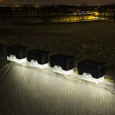 Luaz 明亮太陽能LED戶外庭園燈 4p, 白色(黑色)