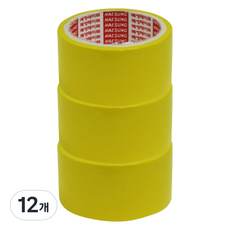 혜성 칼라 마스킹테이프 노랑 48mm(폭) x 15M_3개입, 12개