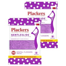 plackers 派樂絲 溫和滑順牙線, 90入, 2個