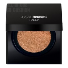 PAUL MEDISON 男士多合1完美提亮遮瑕BB氣墊粉餅 SPF50+ PA+++ 13g, 黑色的, 1個