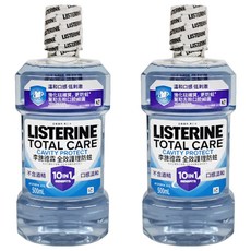 LISTERINE 李施德霖 全效護理防蛀漱口水，7倍防蛀力 增強18%氟吸收 不含酒精 500mL, 2瓶