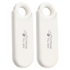 Nesting Home 便攜式3格迷你藥盒 米白色 抽屜式, 2個