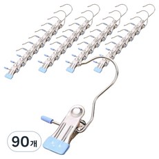 프랑온드 다용도 논슬립 바지 외집게, 블루, 90개