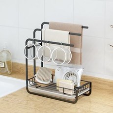 V&B LIVING 多用途3層開放式掛架, 黑色, 1個