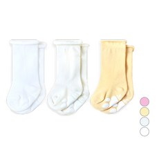 HI BABY CLUB 孩童防滑熊掌捲邊及膝襪 3雙