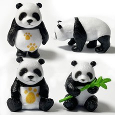 The Deldcat熊貓冰箱磁鐵 4種組, 混色