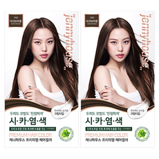 jennyhouse 婕宜彩妝 高級染髮劑, 5NB Dark Brown, 2盒