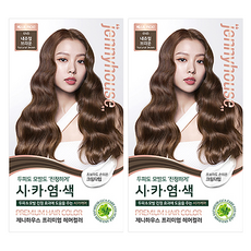 jennyhouse 婕宜彩妝 高級染髮劑, 6NB Natural Brown, 2盒