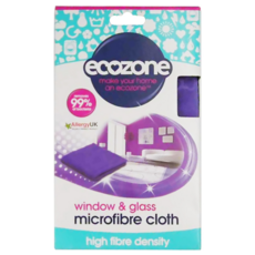 愛潔森 ecozone 玻璃專用超細纖維布，高纖維密度, 1個, 紫色