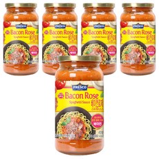오뚜기프레스코 베이컨로제 스파게티 소스, 600g, 5개