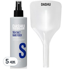 다슈 데일리 씨솔트 헤어 볼륨 픽서 스프레이 180ml + 페이스커버 세트, 5세트
