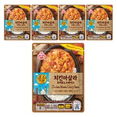 오뚜기 오즈키친 치킨마살라, 5개, 180g