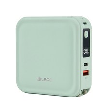 LaPO 全功能無線充電行動電源 Type-C + Type-C, WT-08, 清新綠