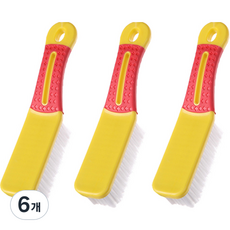 Rabbitdog 鞋子清潔細毛刷, 6個, 黃色