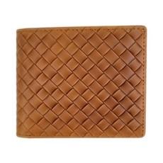 LIKEHOUSE 真皮編織紋男士短夾 頭層瘋馬牛皮 多卡位零錢位