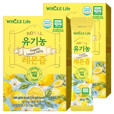 WHOLELIFE 유기농 레몬즙 14p, 280g, 2개