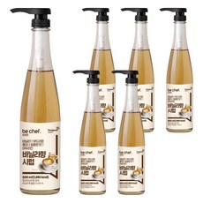 비셰프 바닐라향시럽, 500ml, 6개