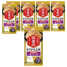 INABA CIAO 啾嚕 豪華魚三昧高齡貓餐包, 鮪魚, 180g, 6袋