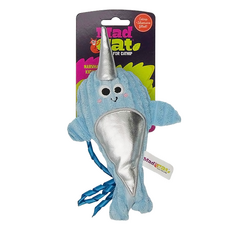 Mad Cat 獨角鯨貓草踢踢包，貓薄荷填充, CP-15430, 1個